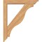 Ekena Millwork Funston Traditional Smooth Bracket w/ Offset Brace, Western Red Cedar, 5 1/2"W x 32"D x 38"H BKT0604X32X38FST01SWR - alternate 4
